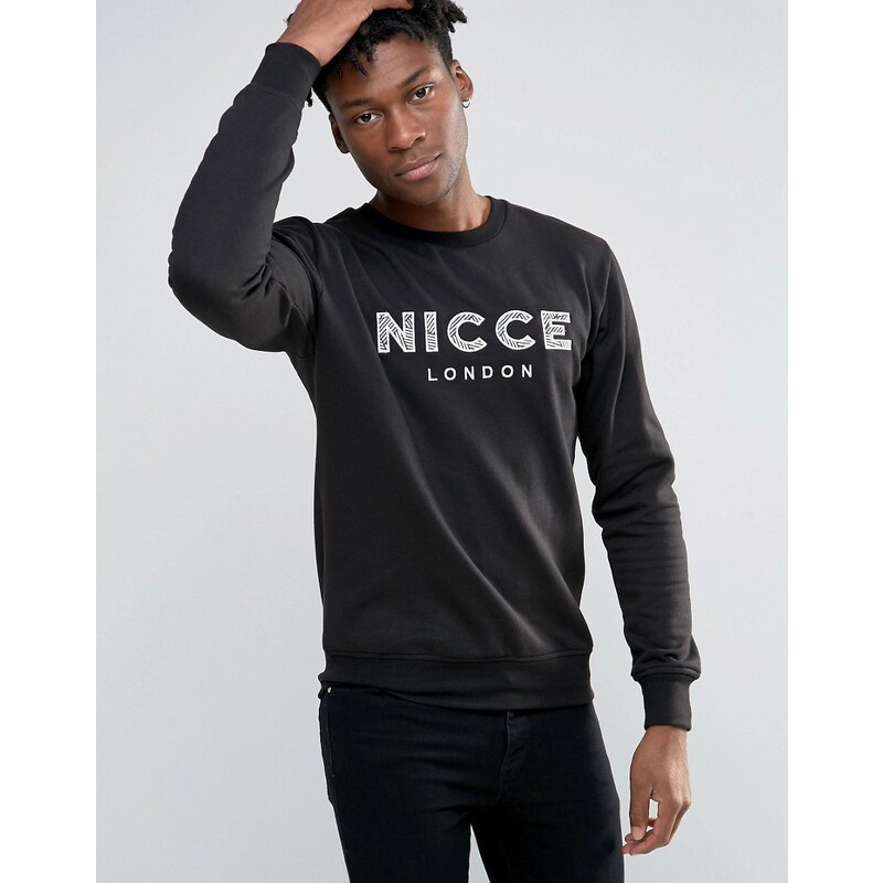 Nicce London Nicce - Sweat avec logo brodé - Noir