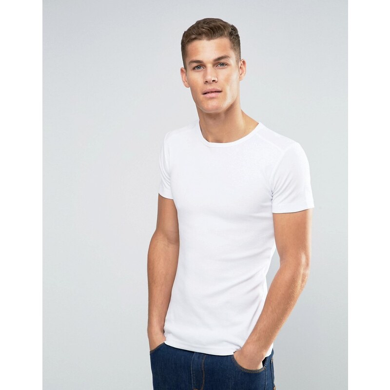 Esprit - T-shirt ajusté - Blanc