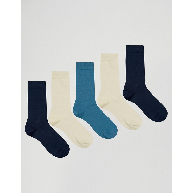 ASOS - Lot de 5 paires de chaussettes - Multi