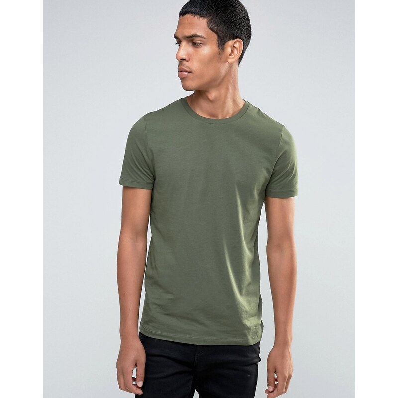 ASOS - T-shirt ras de cou - Vert - Vert