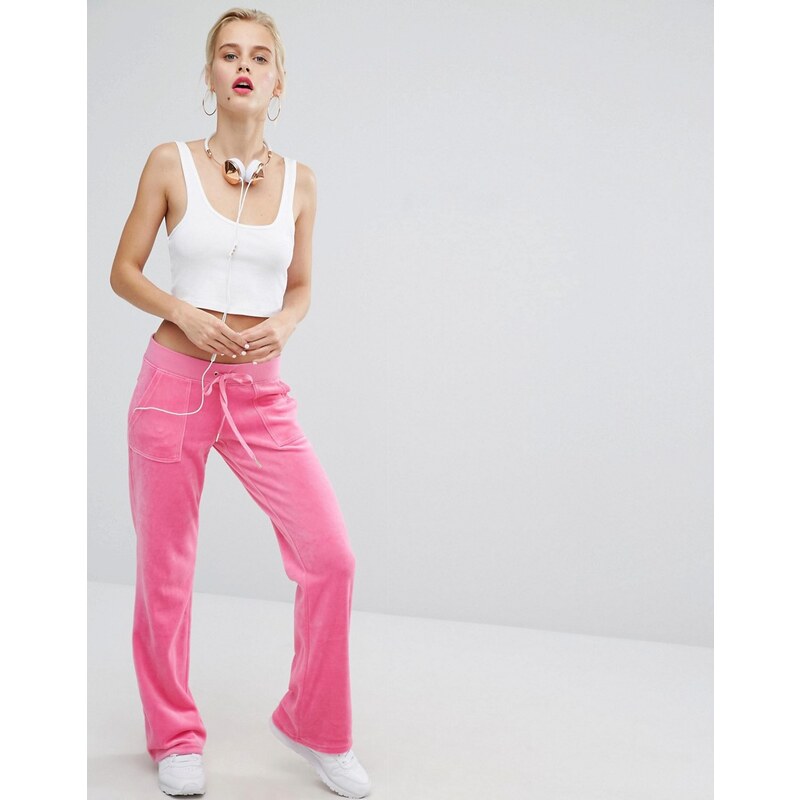 Juicy Couture - Bling - Pantalon de jogging en velours - Rose