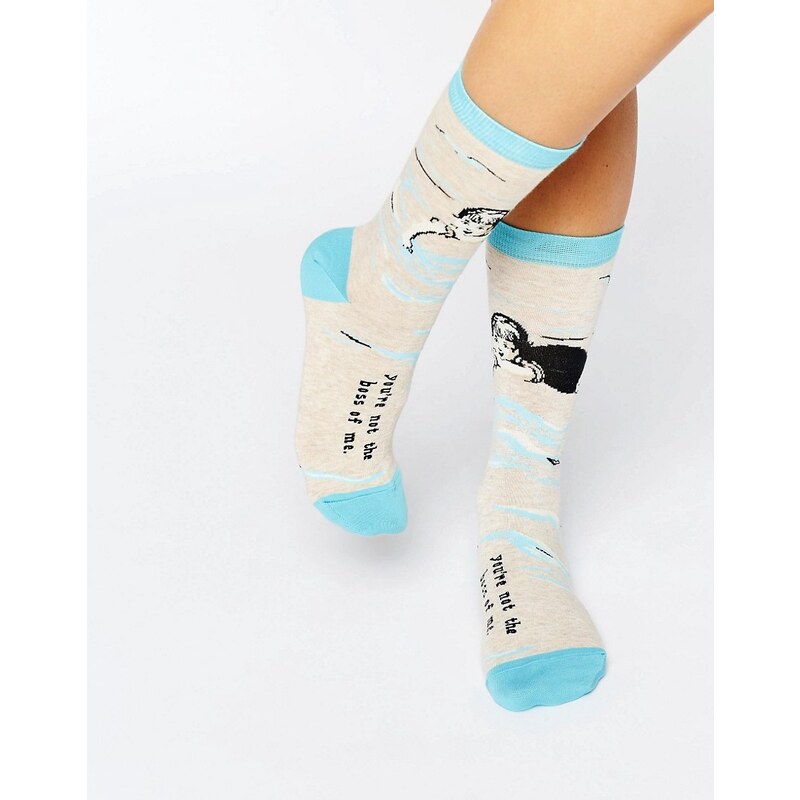 Blue Q - Not The Boss - Chaussettes - Multi