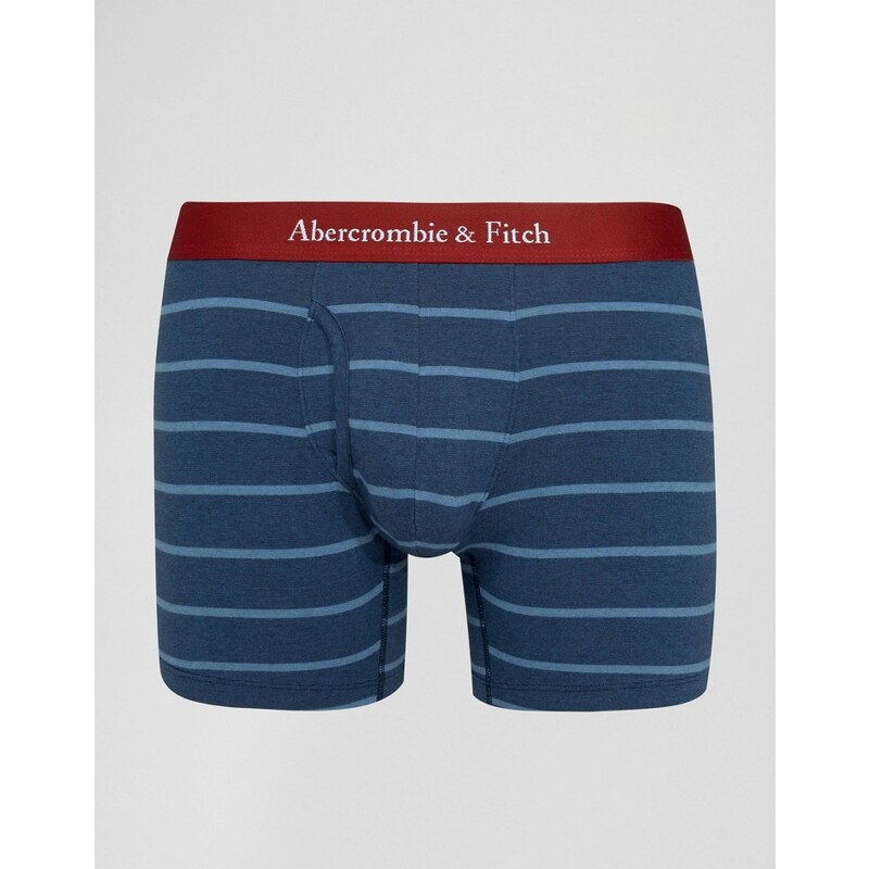 Abercrombie & Fitch - Boxer à rayures - Bleu marine - Bleu marine