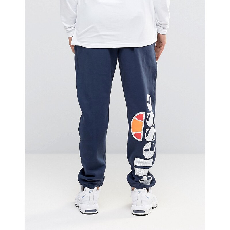 Ellesse - Pantalon de jogging skinny avec grand logo - Bleu marine