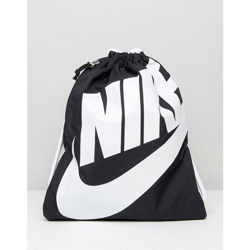 Nike - Heritage BA5351-011 - Sac à dos avec cordon de serrage - Noir - Noir