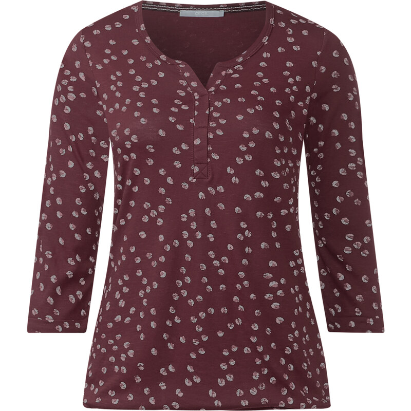 Cecil - T-shirt à pois Alice - maroon red