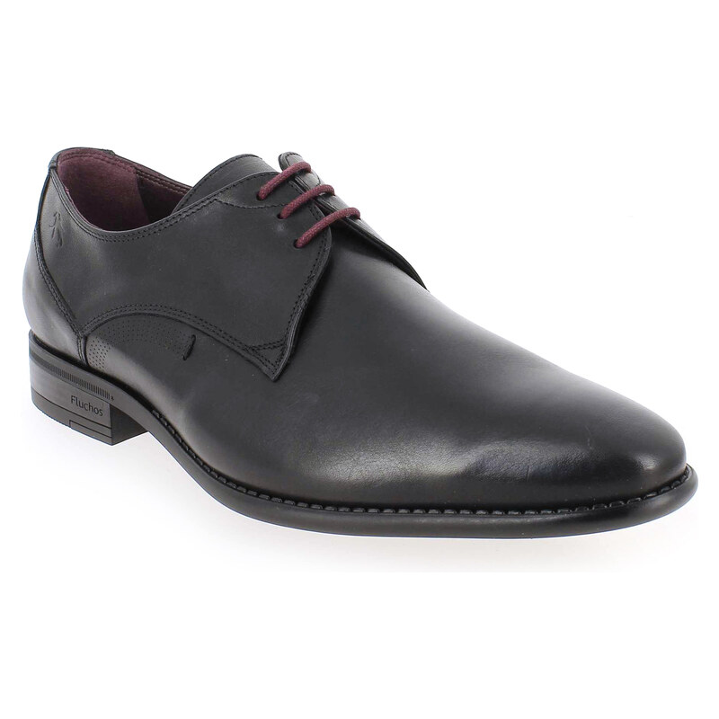 Chaussures à lacets Fluchos 9204 Noir pour Homme en Cuir - Promo