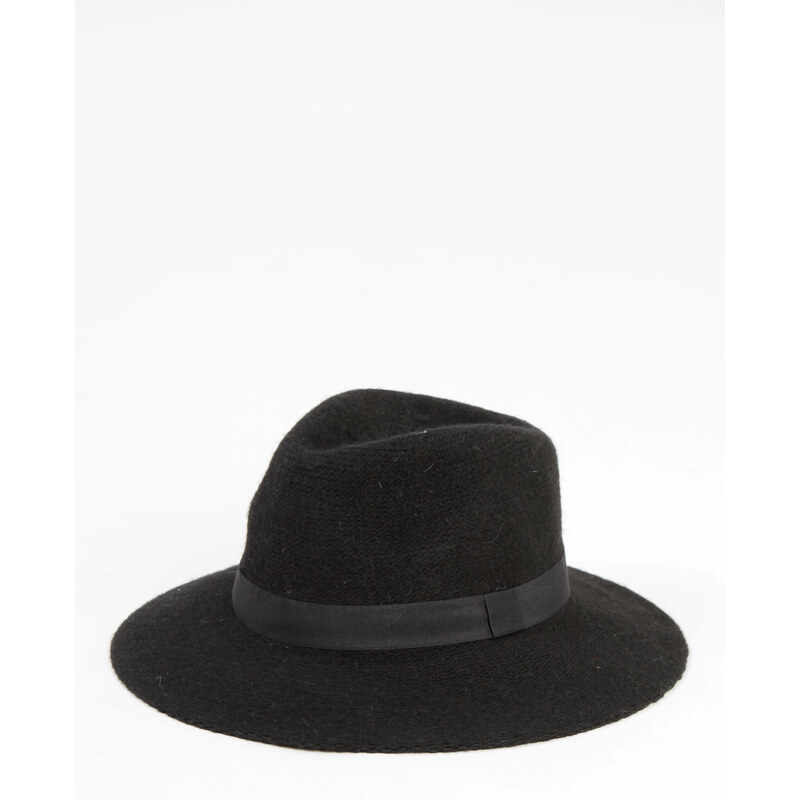 Chapeau fedora tricoté -40% Femme - Couleur noir - Taille M -PIMKIE- SOLDES HIVER 2017