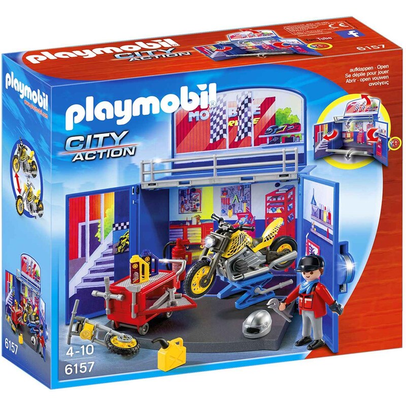 Atelier de moto City Action Playmobil