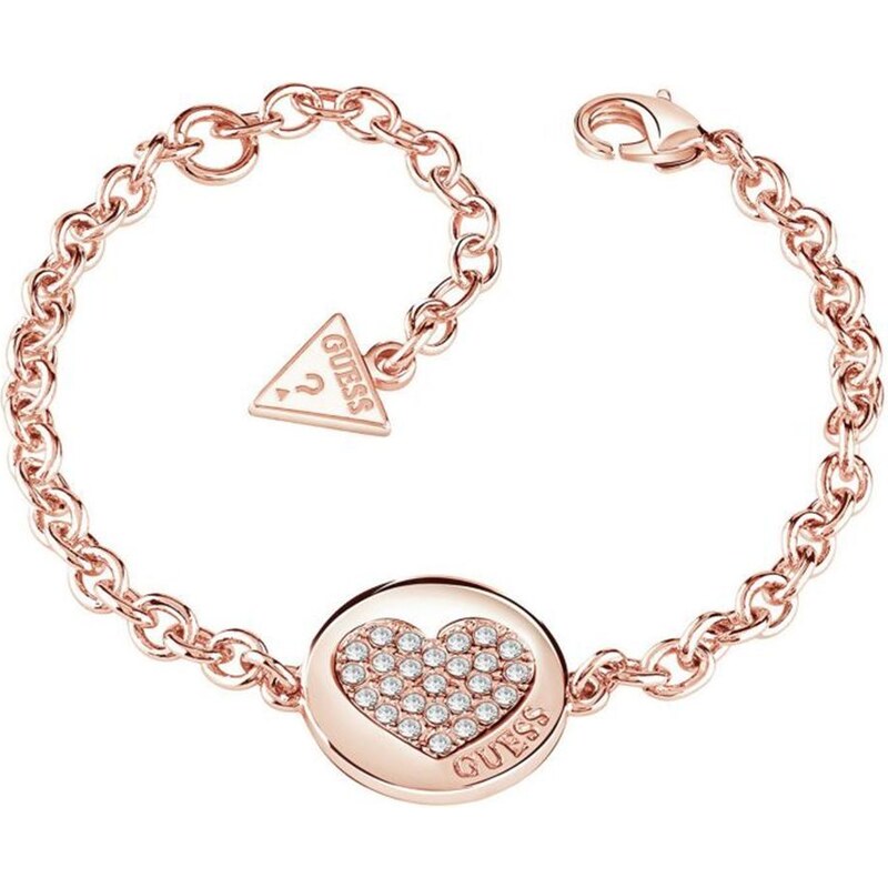 Guess Heart Devotion - Bracelet orné de cristaux - or