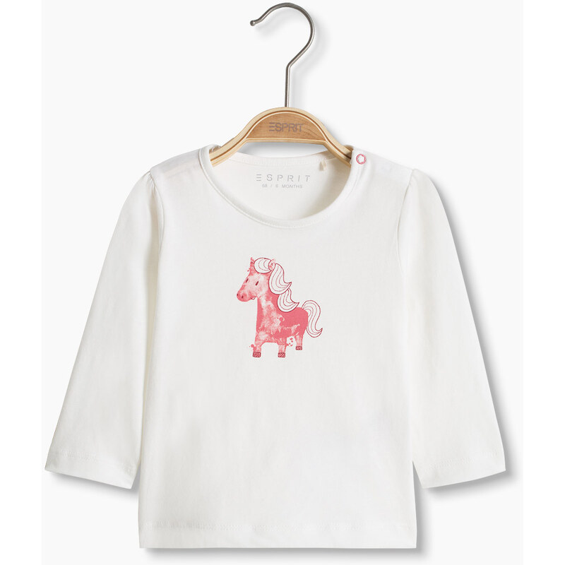 Esprit T-shirt à motif poney, 100 % coton
