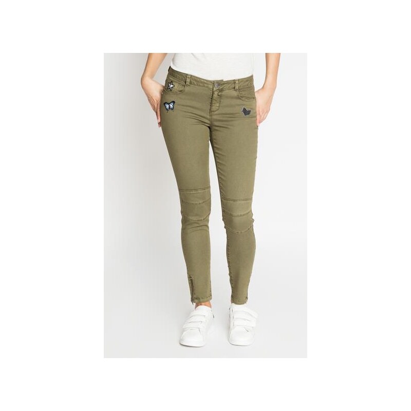 skinny patch couleur Vert Elasthanne - Femme Taille 34 - Cache Cache