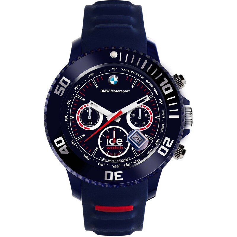Ice Watch Montre homme - bracelet en silicone bleu nuit