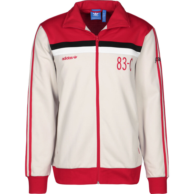 adidas 83-c veste de survêtement talc/scarlet