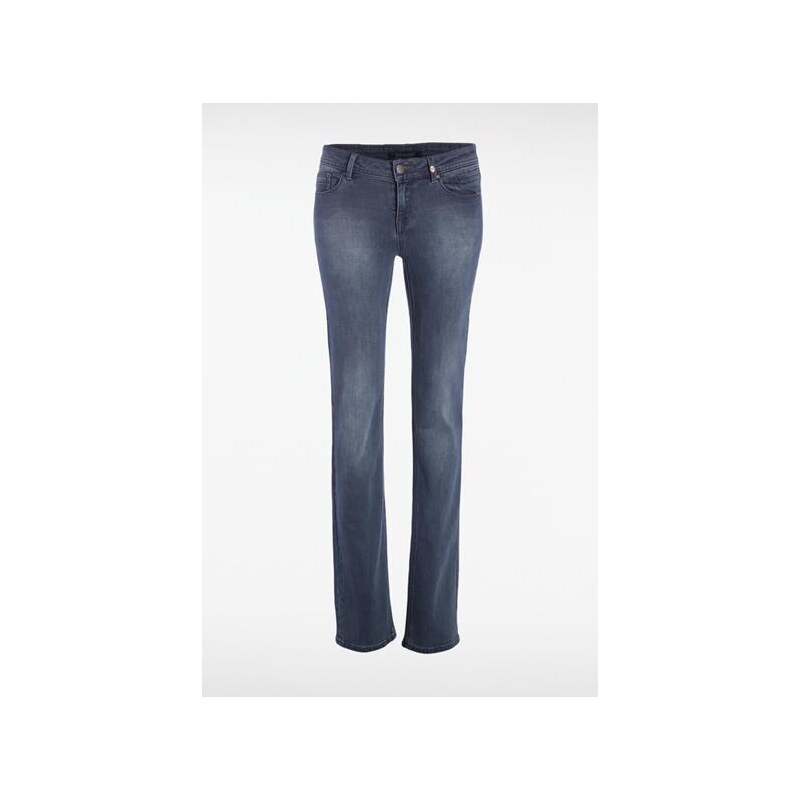 Jeans femme regular RABAT stone Bleu Coton - Femme Taille 34 - Bonobo