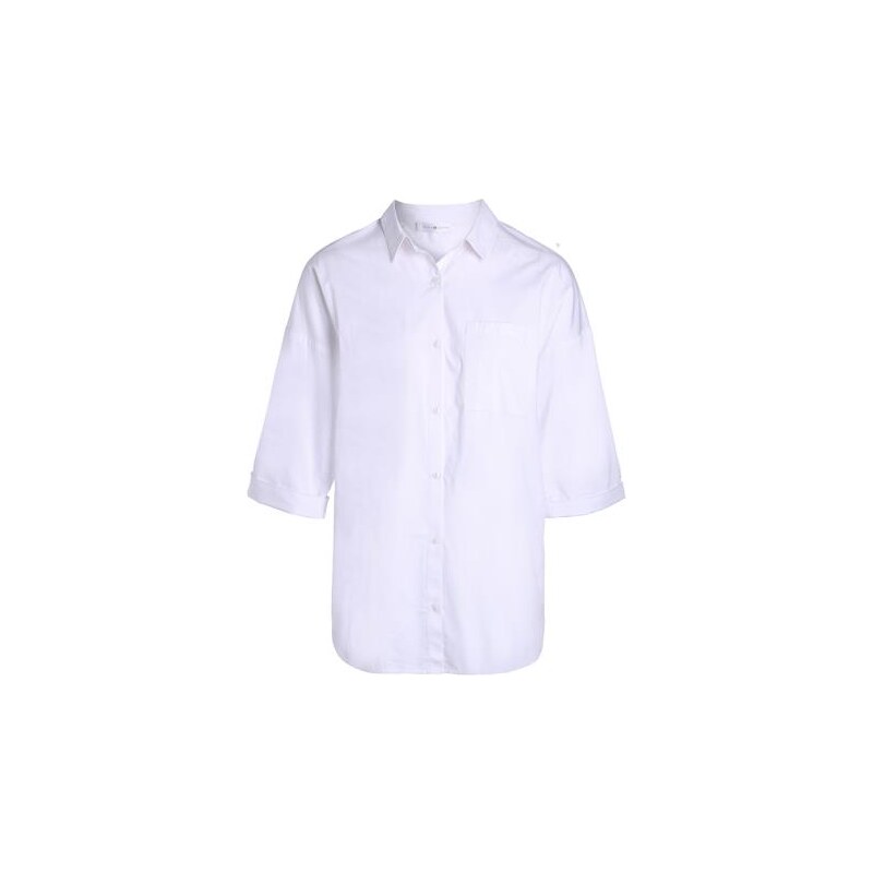 Chemise ample à manches longues Blanc Coton - Femme Taille 1 - Cache Cache