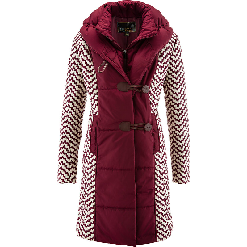 bpc selection premium Manteau matelassé imprimé rouge manches longues femme - bonprix
