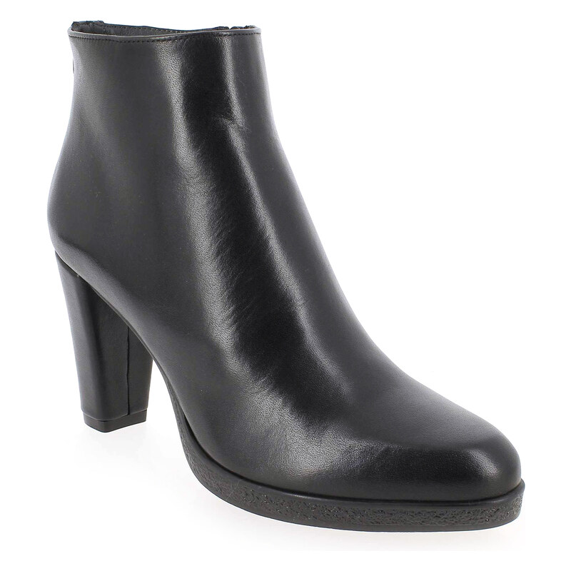 Boots Myma 1125MY Noir pour Femme en Cuir - Promo