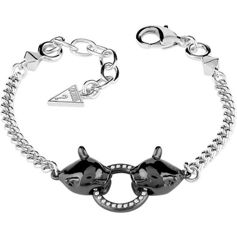 Guess Bracelet en rhodium avec cristaux de Swarovski® - argent