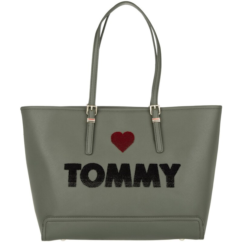 Tommy Hilfiger Sacs portés main, Honey EW Tote Embroidered Military en vert