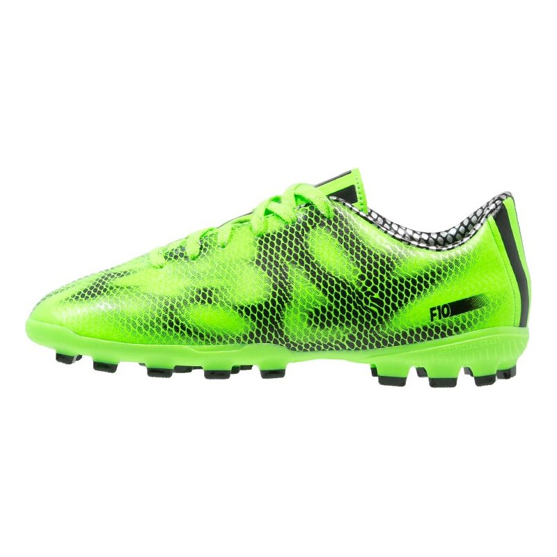 adidas Performance F10 AG Chaussures de foot à crampons solar green/core black