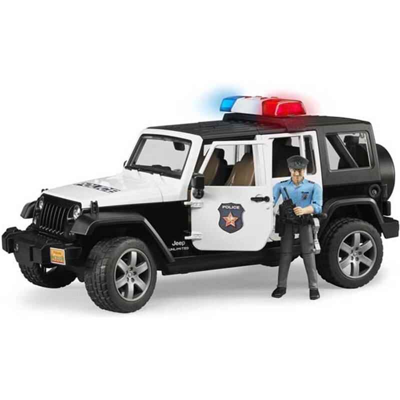 Jeep police et policier Bruder