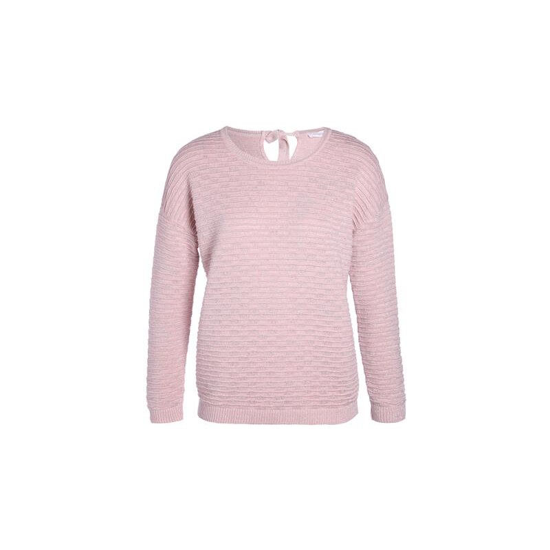 Pull maille fantaisie noeud dos Rose Coton - Femme Taille 4 - Cache Cache