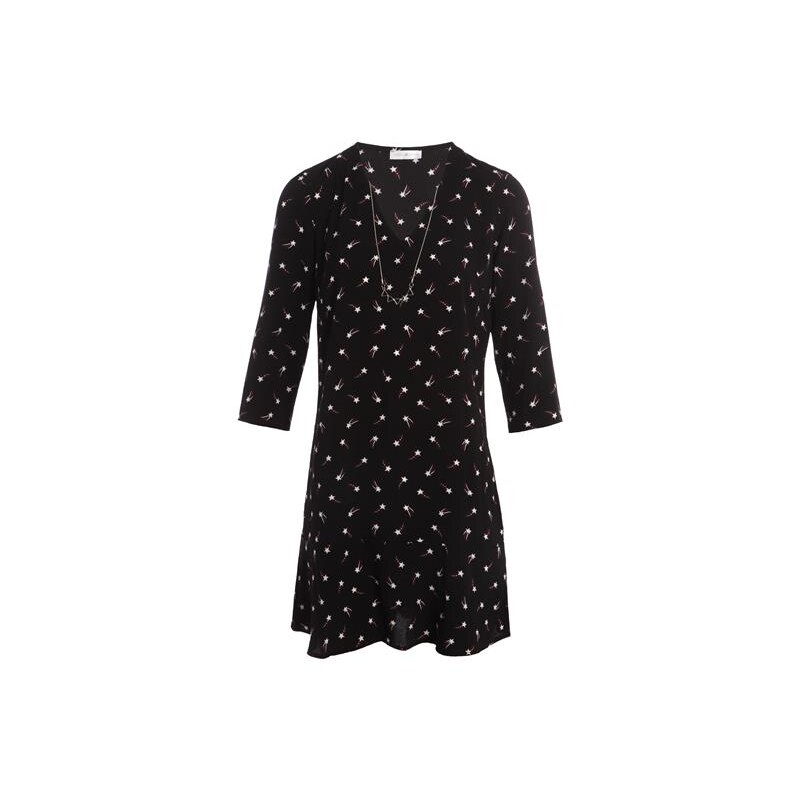Robe motif étoiles bijoux Noir Elasthanne - Femme Taille 36 - Cache Cache
