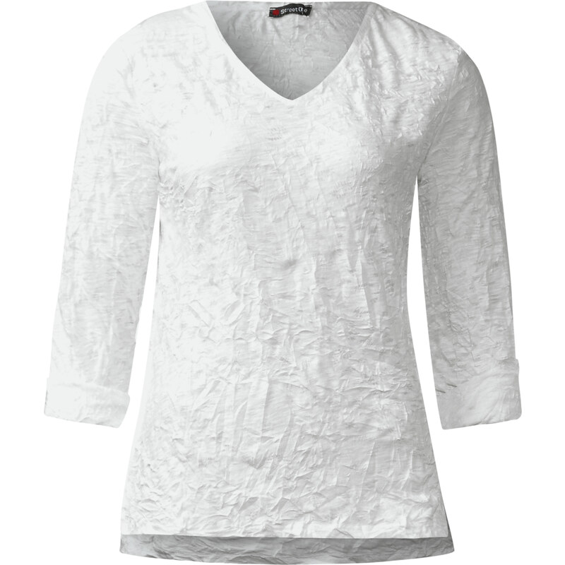 Street One - T-shirt froissé Heide - blanc