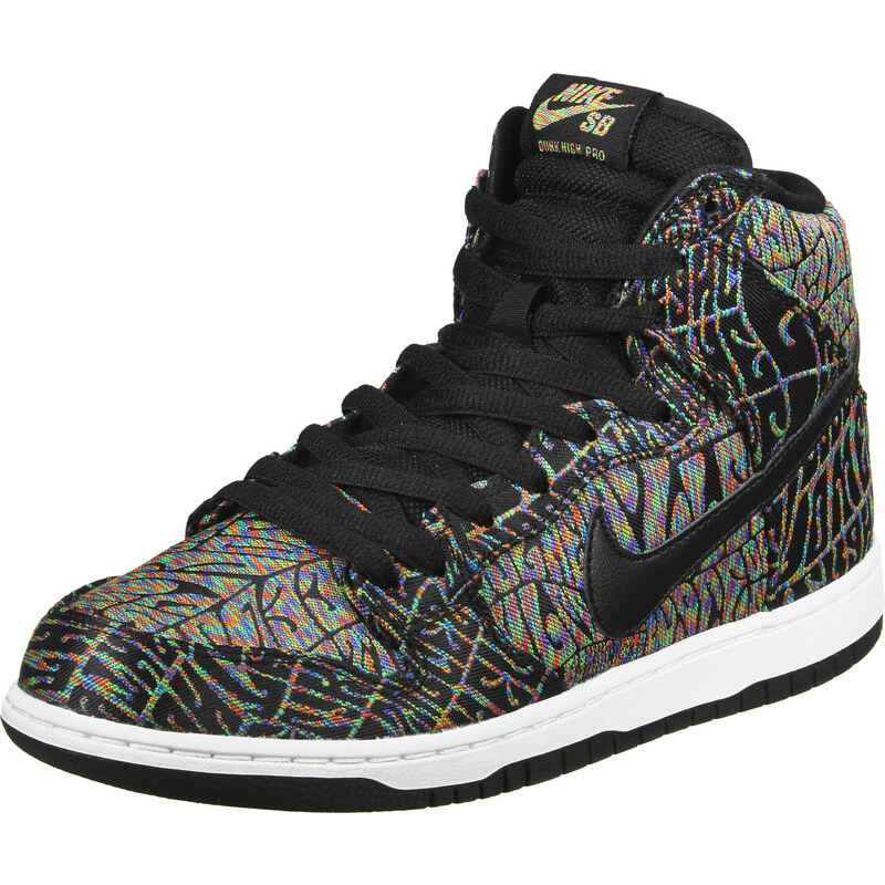 Nike Sb Dunk High Premium Sneaker black/rainbow