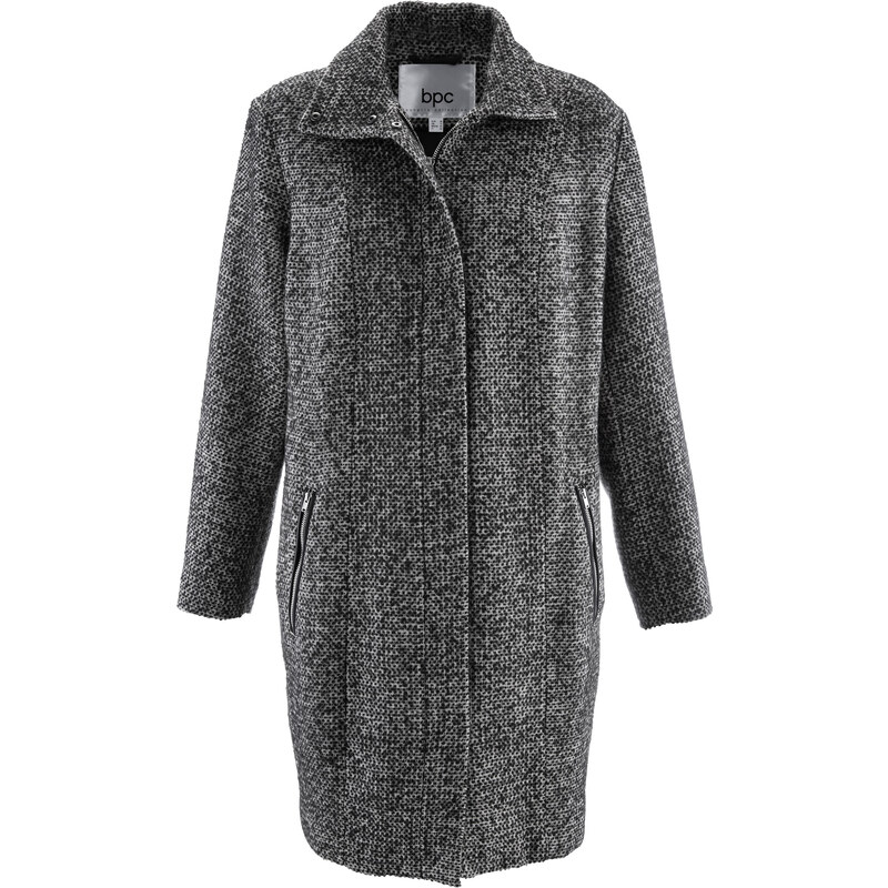 bpc bonprix collection Manteau imitation laine noir manches longues femme - bonprix