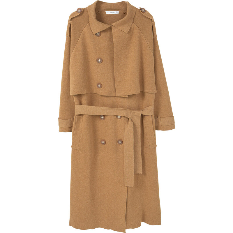 MANGO Trench Maille Coton