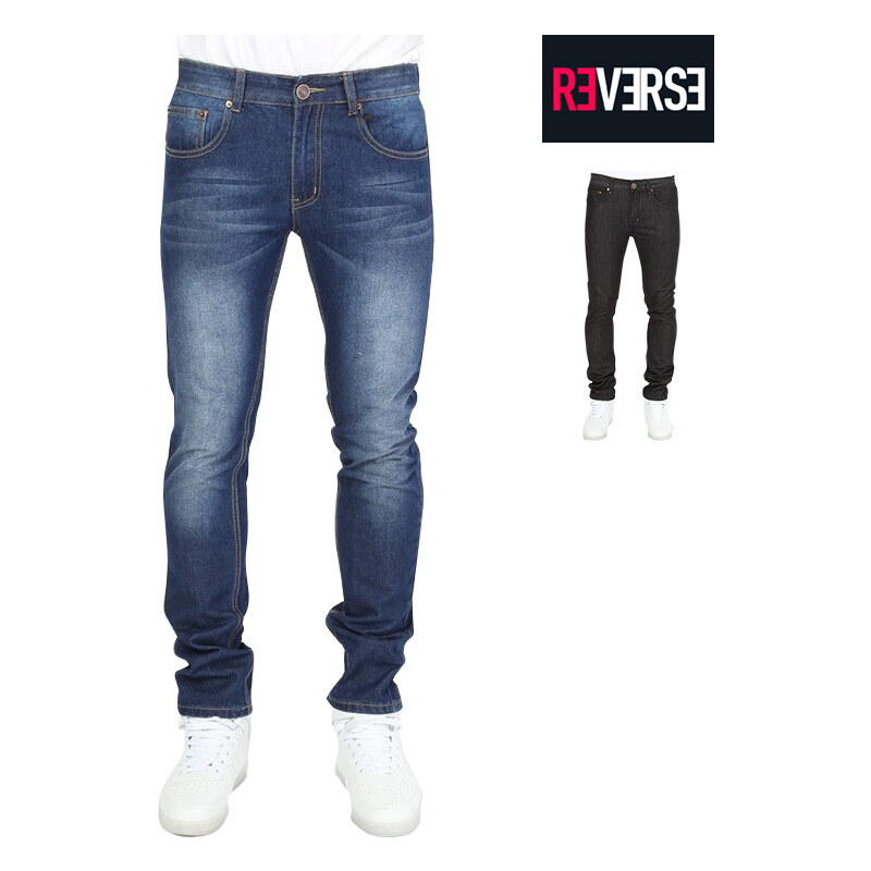 Re-Verse Jeans slim délavé Reverse