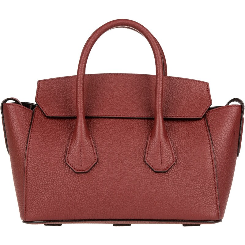 Bally Sacs portés main, Sommet Grained Calf Leather Tote Dark Red en rouge
