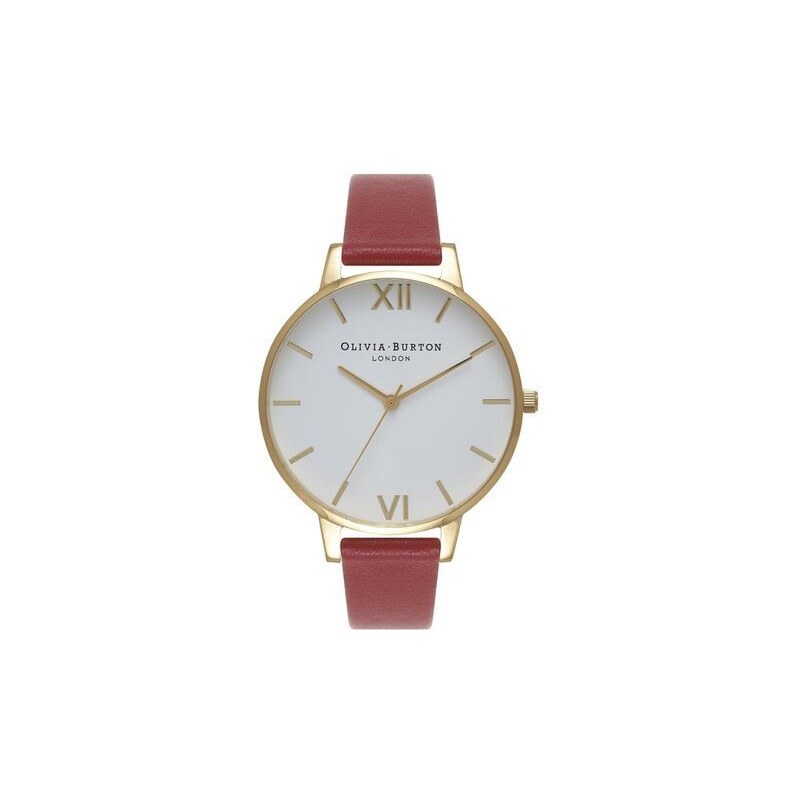 Montre Olivia Burton Big Dial - Red and Gold
