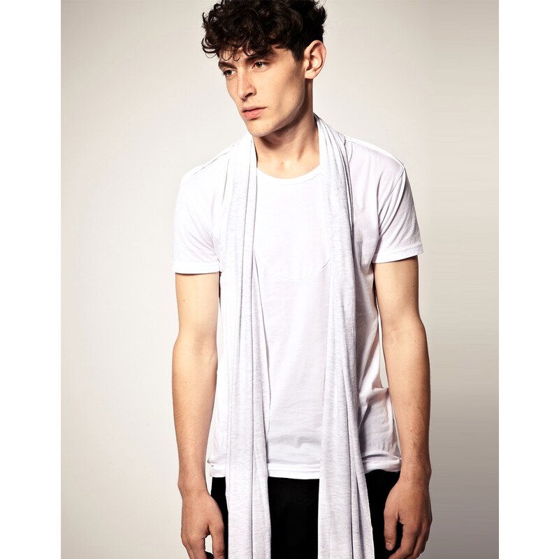Unconditional - T-shirt avec foulard intégré - Blanc