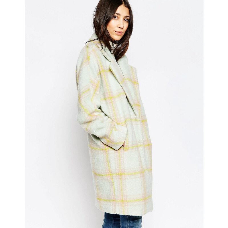 Yumi - Manteau à carreaux oversize - Multi