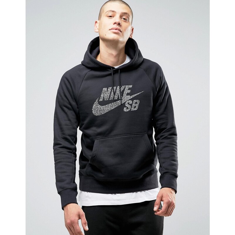 Nike SB - 833903-010 - Sweat à capuche avec emblème motif pois - Noir - Noir