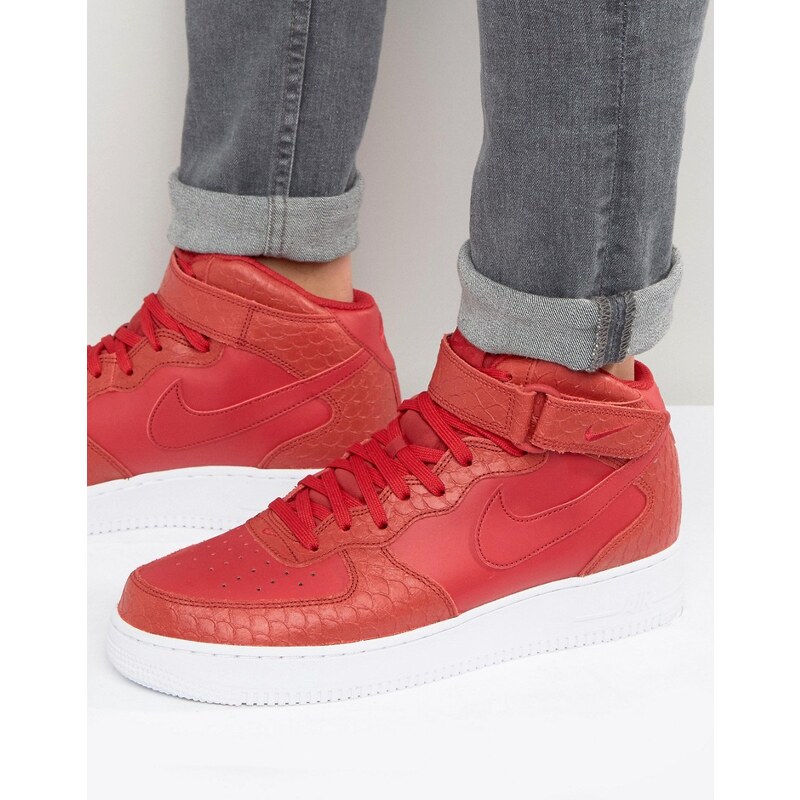 Nike Air Force - 1 Mid '07 Lv8 - Baskets - Rouge 804609-601 - Rouge