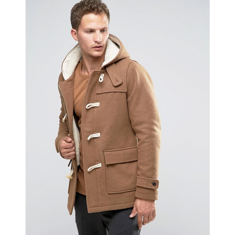 Selected Homme - Duffle-coat en laine - Beige