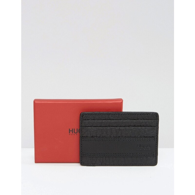 HUGO By Hugo Boss - Neoclassic - Porte-cartes et pince à billets en cuir - Noir