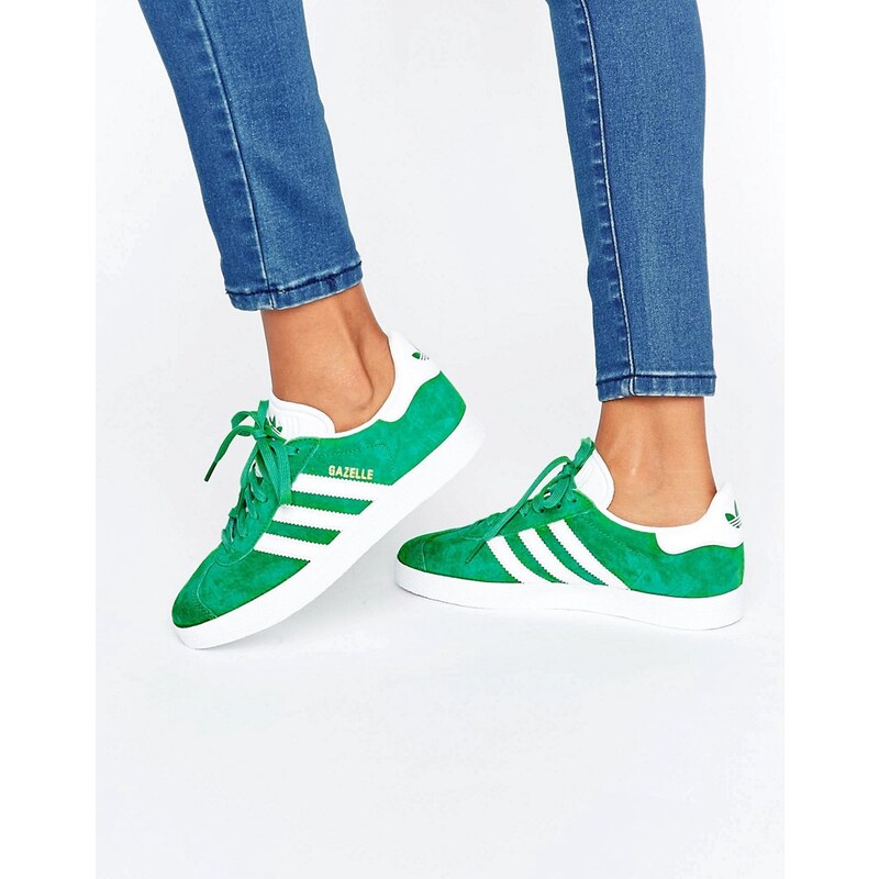 Adidas Originals - Gazelle - Baskets unisexe en daim - Vert forêt - Vert