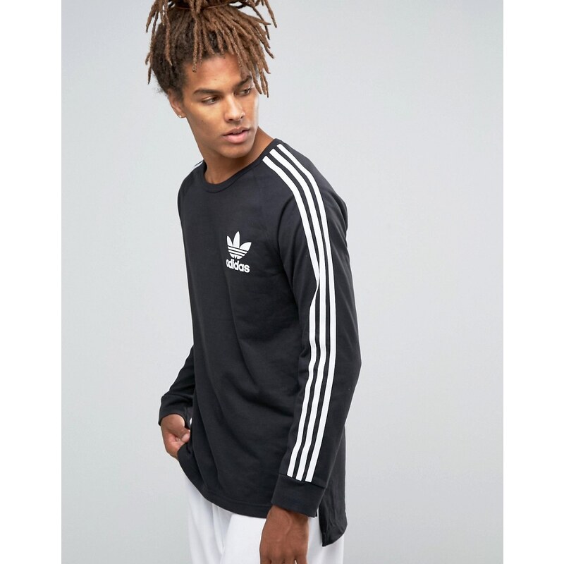 Adidas Originals - Adicolour B10714 - T-shirt à manches longues - Noir