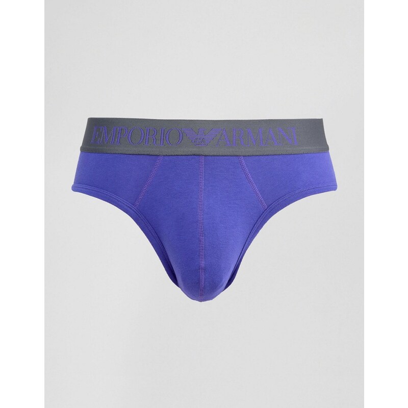 Emporio Armani - Slip à ceinture avec logo emblématique - Violet