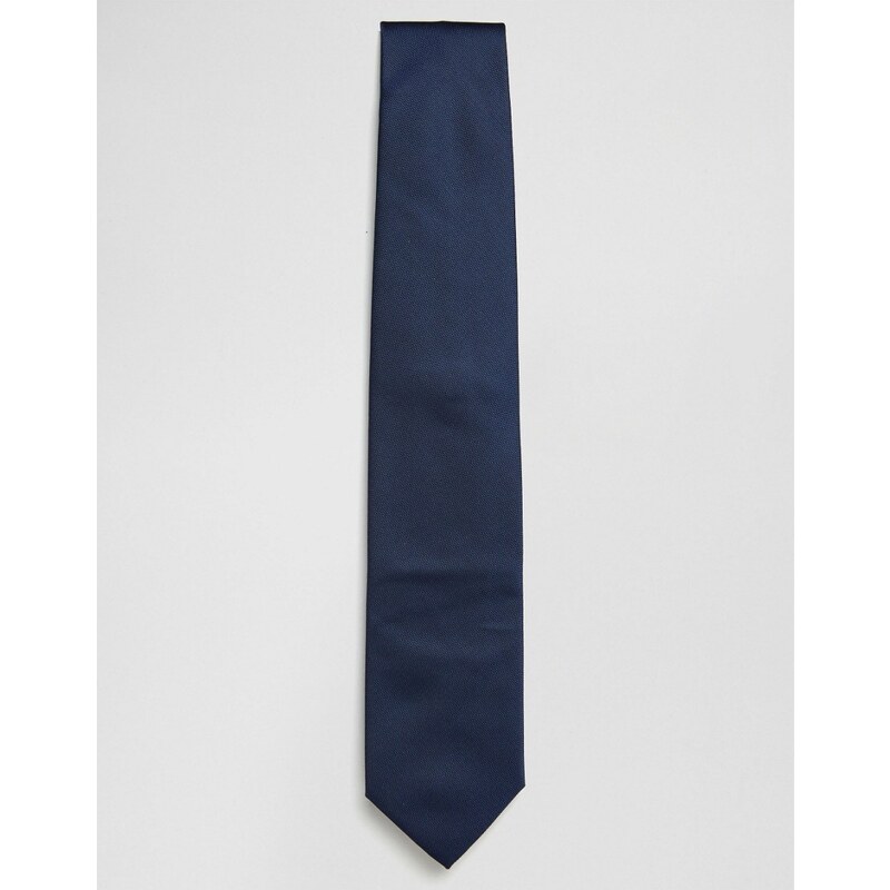 ASOS - Cravate texturée - Bleu marine - Bleu marine