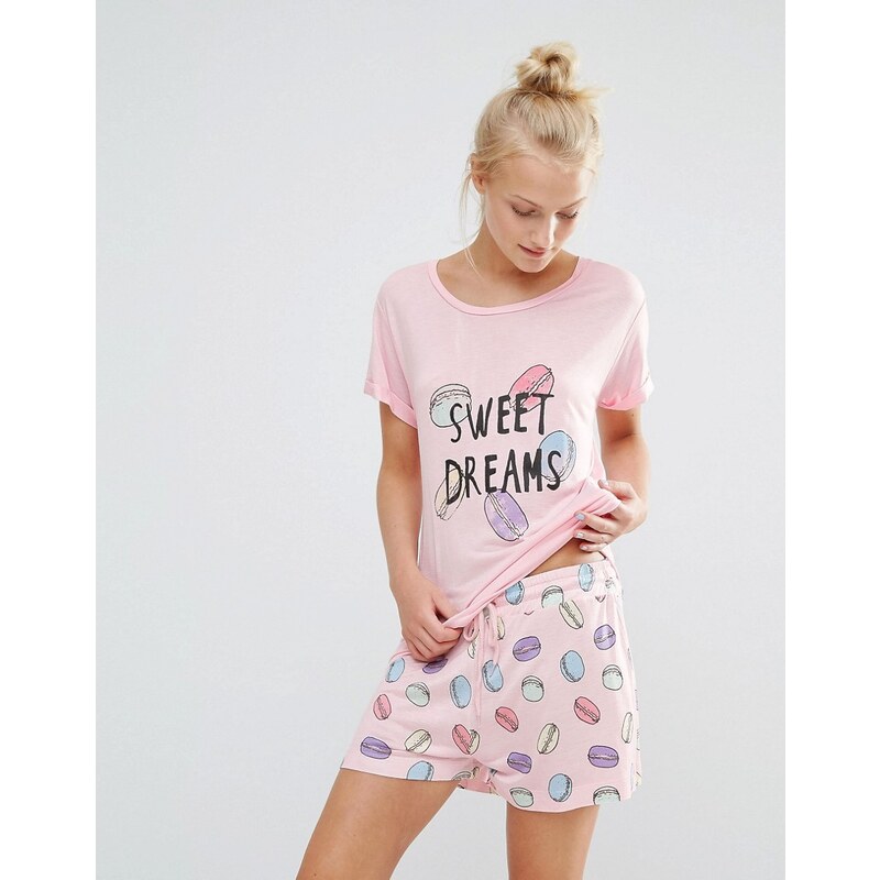 Chelsea Peers - Sweets - Ensemble de pyjama avec short - Rose