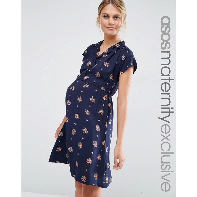 ASOS Maternity - Robe boutonnée - Multi