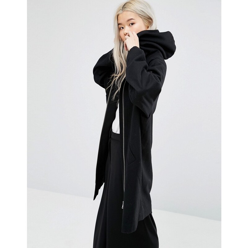 Weekday - Manteau de pyjama à capuche - Noir