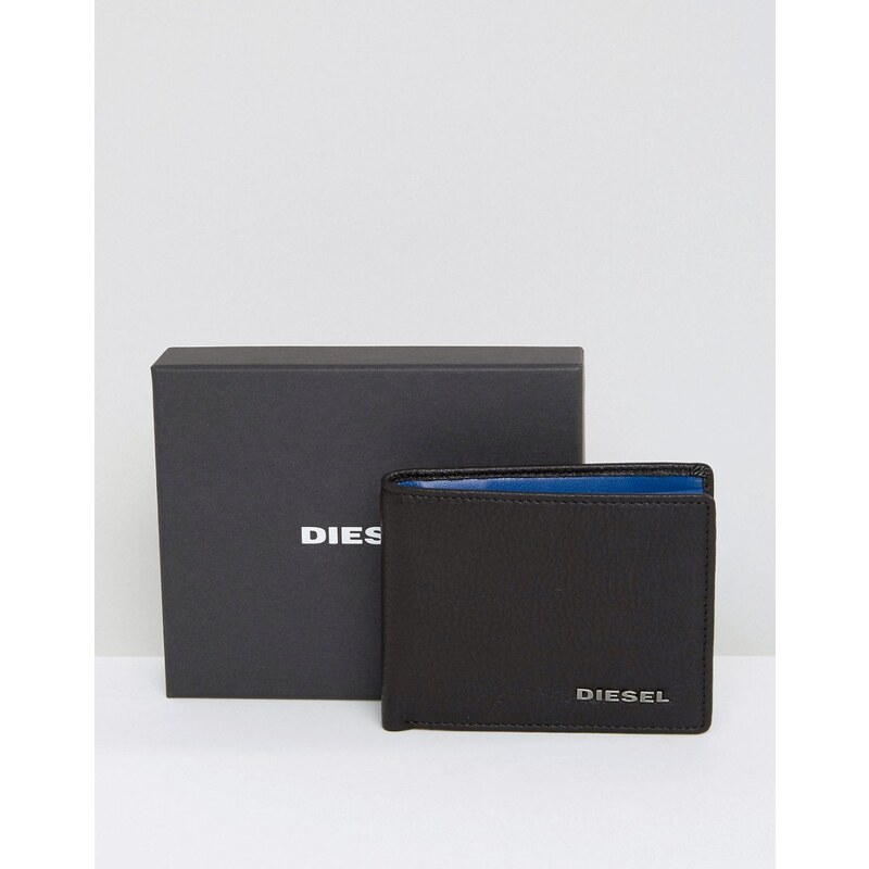 Diesel - Neela XS - Portefeuille avec porte-billets et doublure contratante - Noir