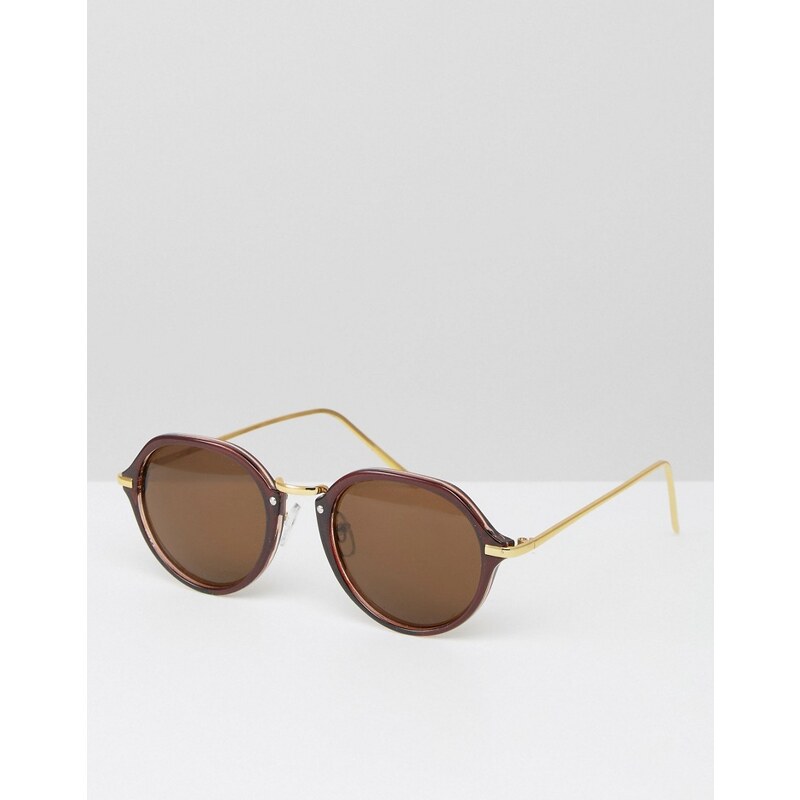 Jeepers Peepers - Lunettes de soleil rondes - Marron